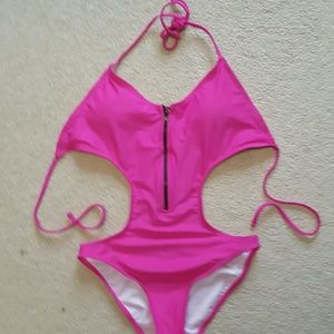 Bongo monokini size m NWOT zipper swimsuit